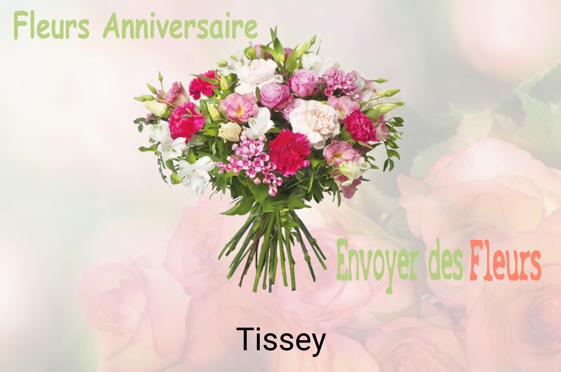 Bouquet de fleurs d’anniversaire livré à Tissey