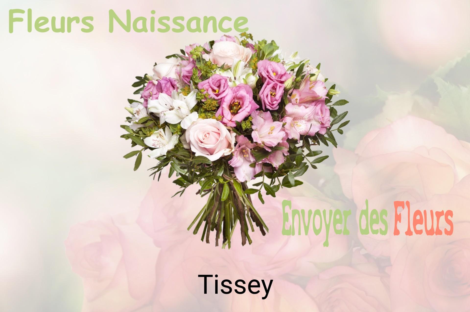 Bouquet de fleurs de naissance livré à Tissey
